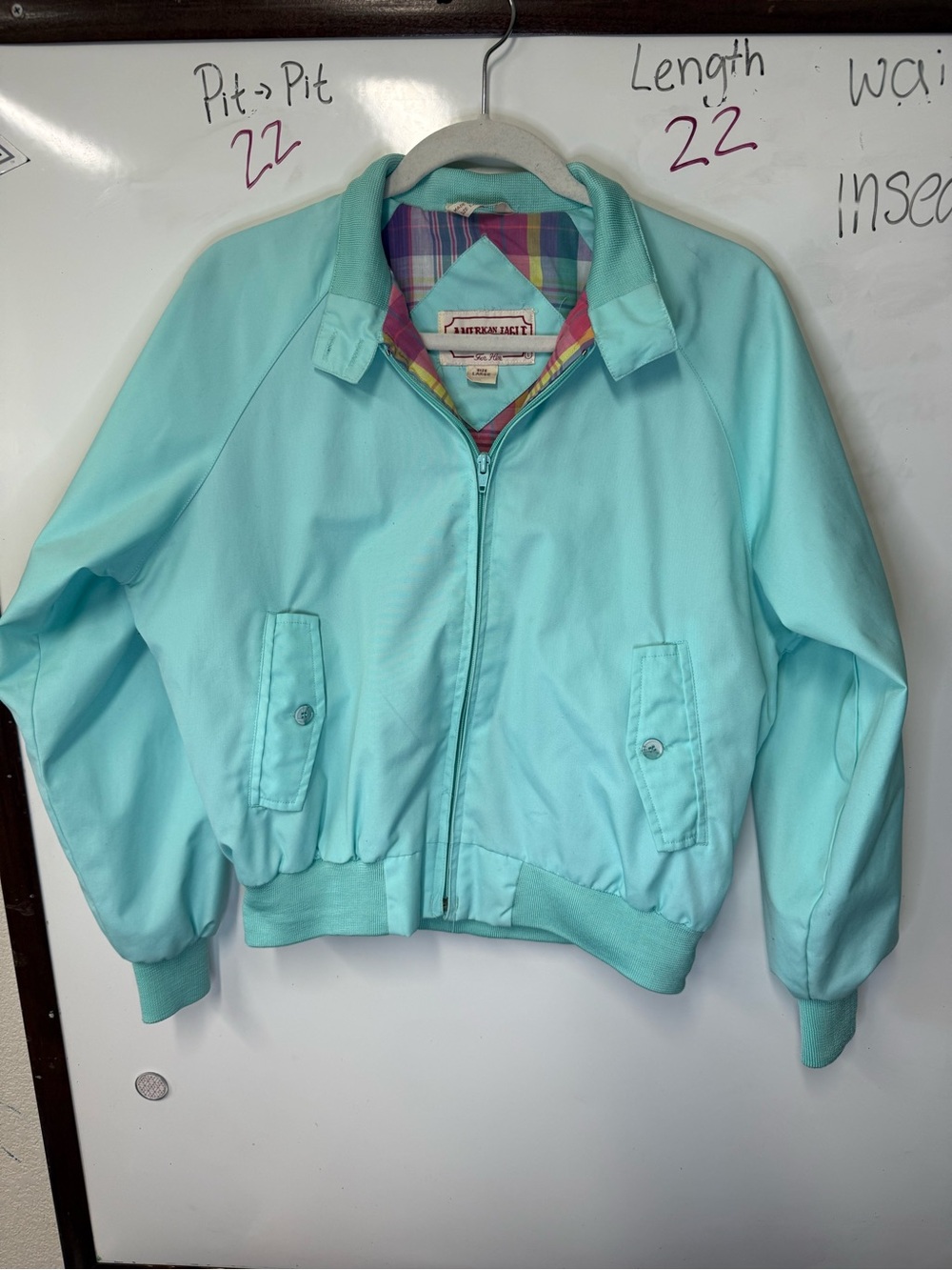1980 vintage American Eagle Outfitters Mint Bomber windbreaker Jacket womens szL